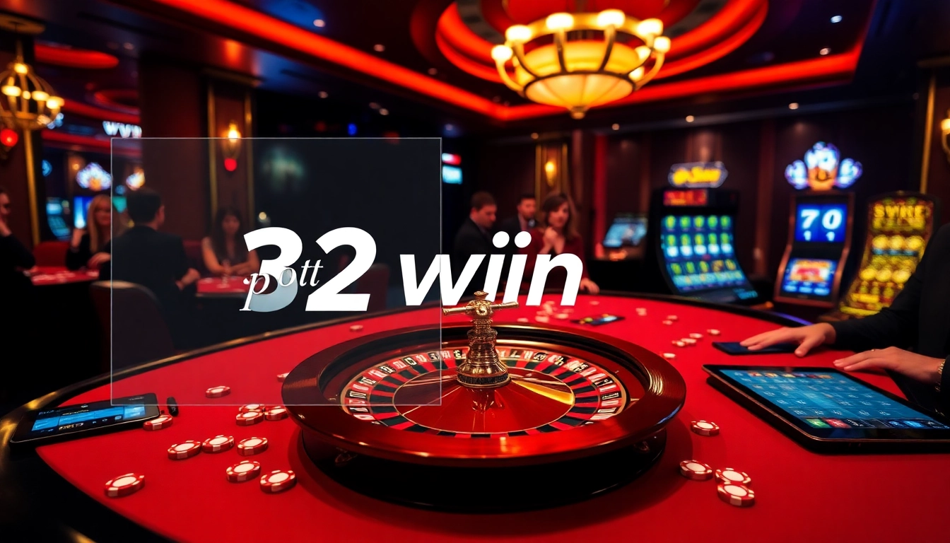 An engaging casino scene featuring high-stakes roulette with the 32win3 logo and vibrant gaming elements.