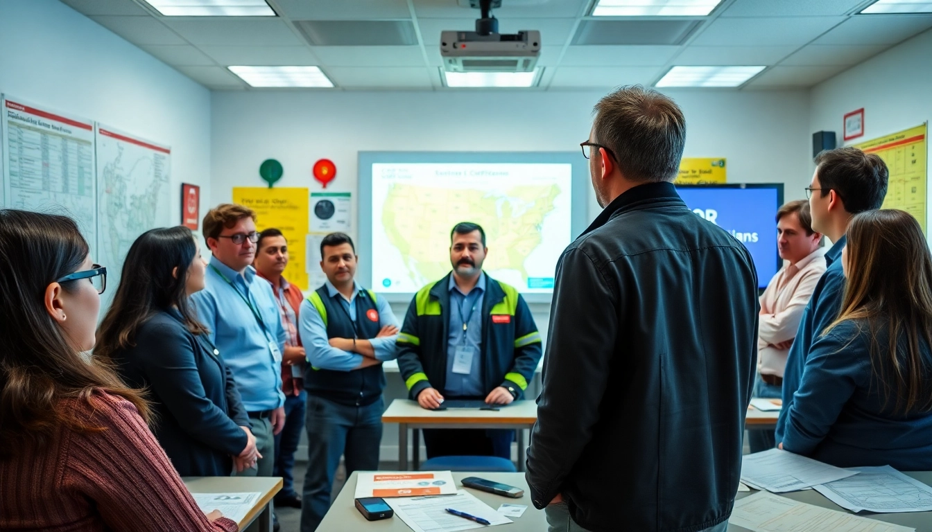 Engaging CROR certification training session in a vibrant classroom setting.