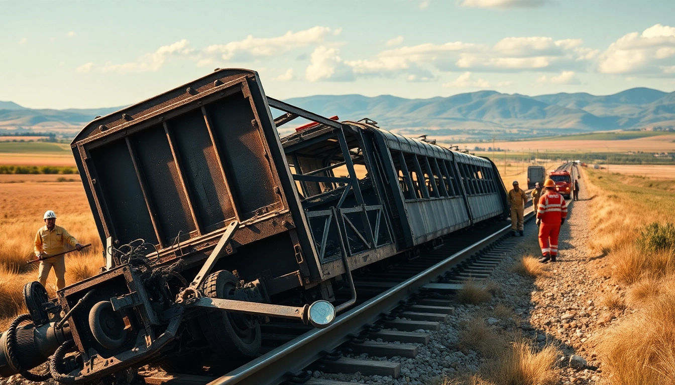 Spain train crash scene showing responders at a train wreck site to highlight urgency.