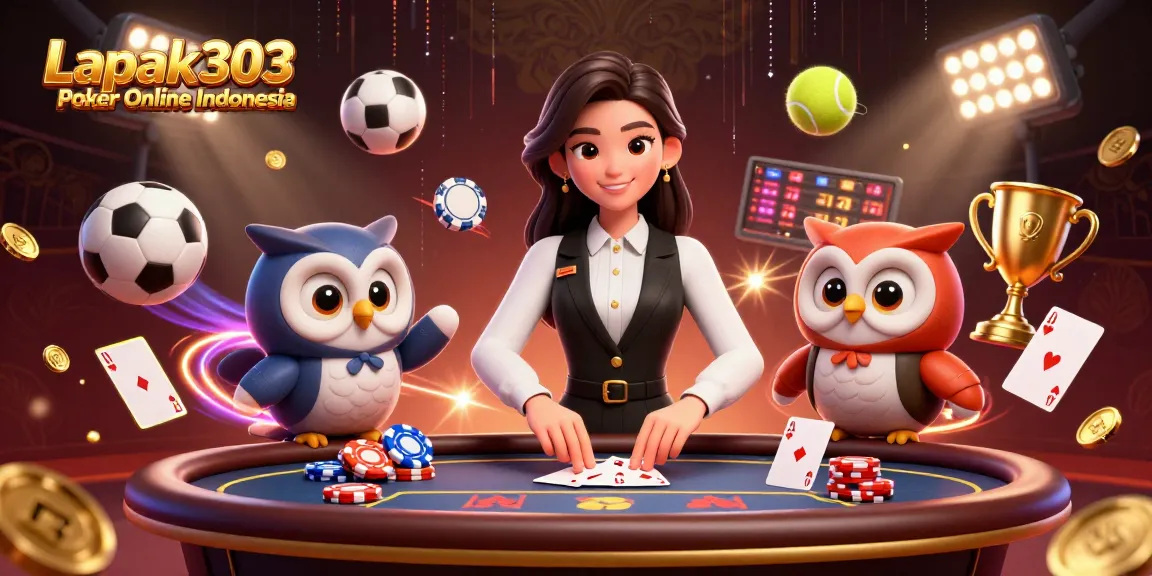 Experience thrilling gameplay at Lapak303 Poker Online Indonesia with charismatic dealers and exciting poker action.
