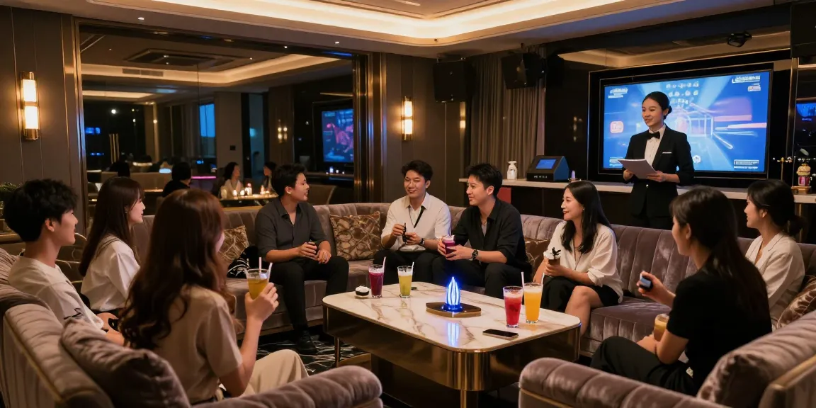 강남구구단에서 제공하는 프리미엄 카라오케 라운지의 세련된 분위기와 고객의 편안한 이용 모습