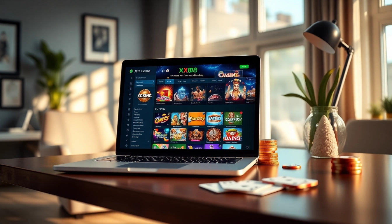 Engaging online gambling interface featuring XX88's digital platform.