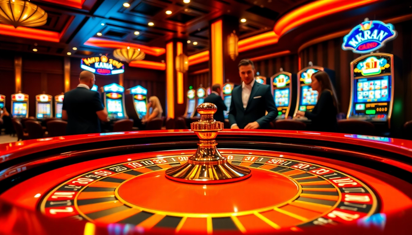 KPI4D players celebrating a winning streak at a luxurious casino roulette table.