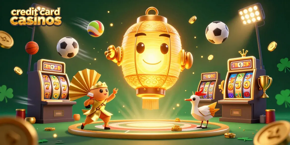 Experience the vibrant world of credit card casinos with dynamic slot games and action-packed visual elements.