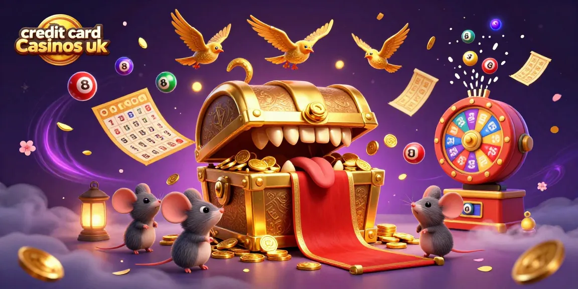 Experience the thrill of credit card casinos UK with exciting gaming elements in a vibrant, dynamic scene.