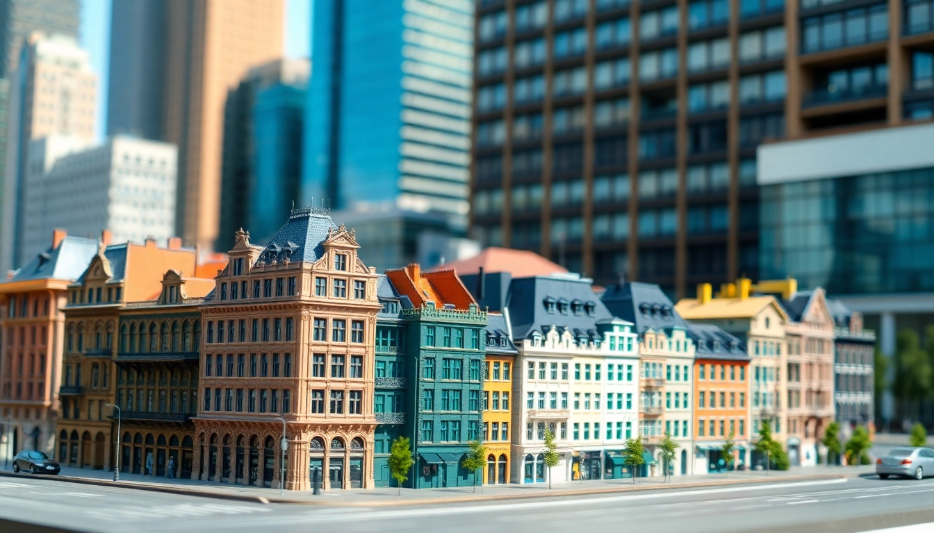 Modell von architekturmodellbau Saarbrücken in realistischer Darstellung mit kontrastierenden Elementen.