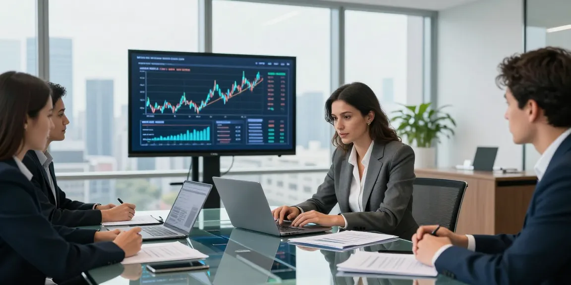 Bardya Ziaian ABC Capital analyzing financial data in a modern office.