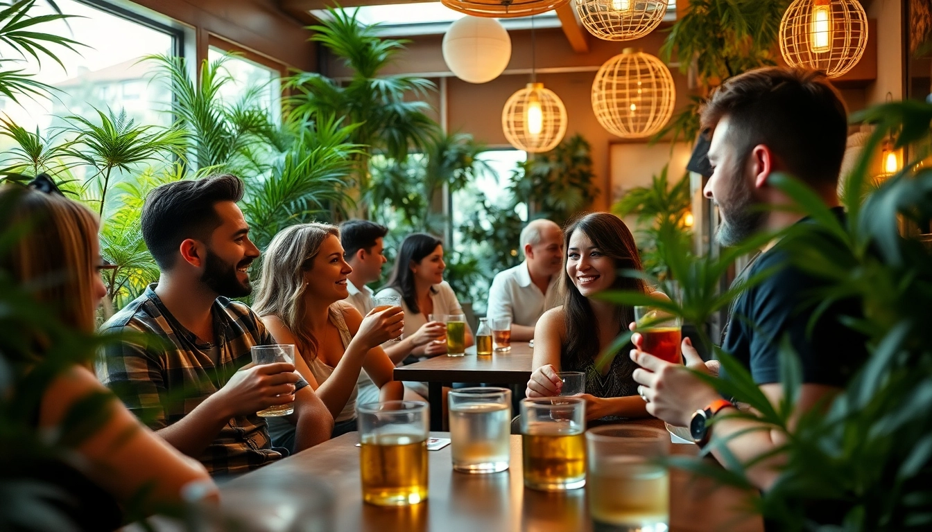 Visiteurs se rencontrent dans les Cannabis Clubs Lloret De Mar, renforçant la convivialité et l'harmonie.