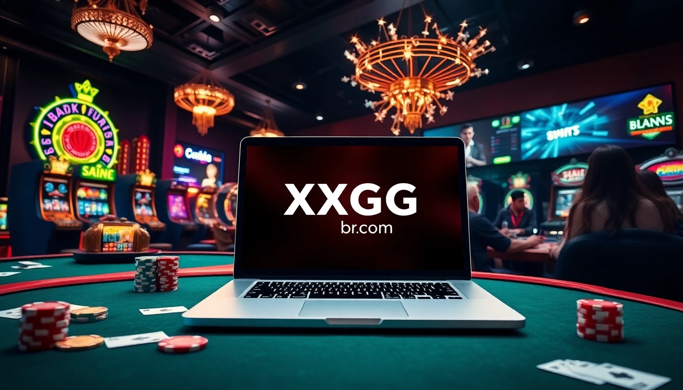 Experience the excitement of online gambling at xxgg.br.com with vibrant casino visuals and engaging players.