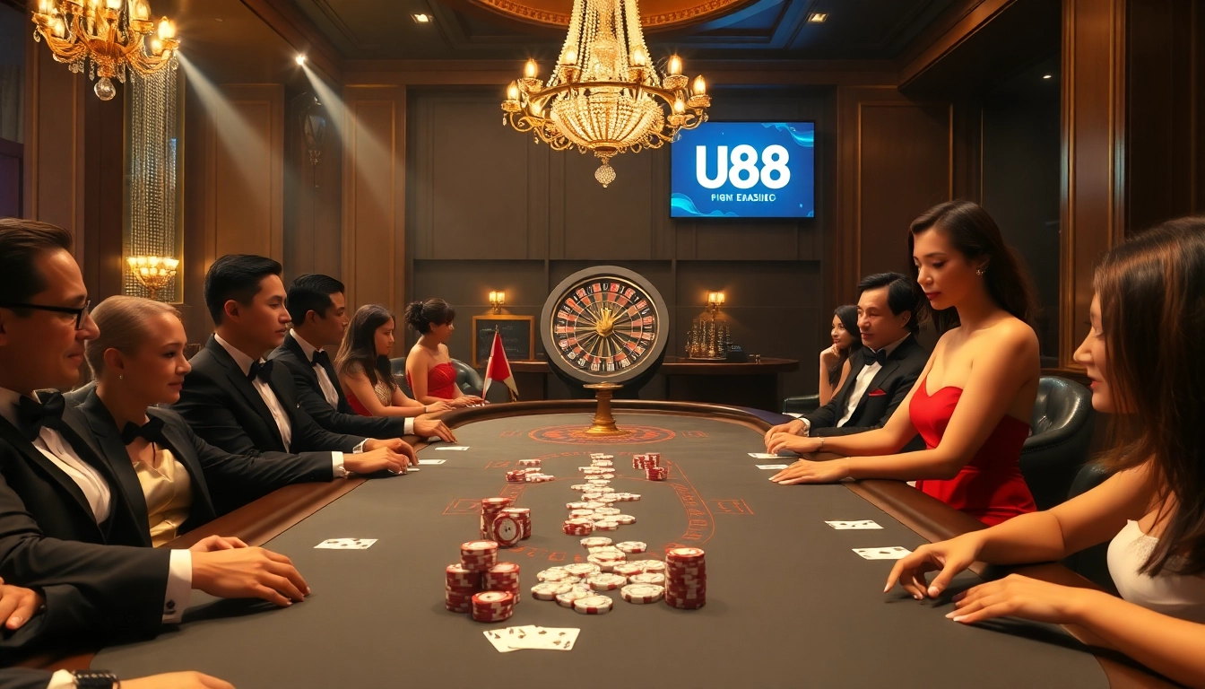 Experience top-tier betting action at UU88's exciting casino games with luxe atmosphere.
