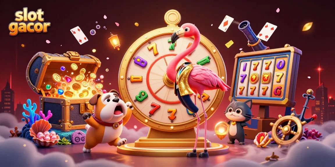 Spin the slot gacor wheel to reveal exciting wins with an energetic 3D scene.