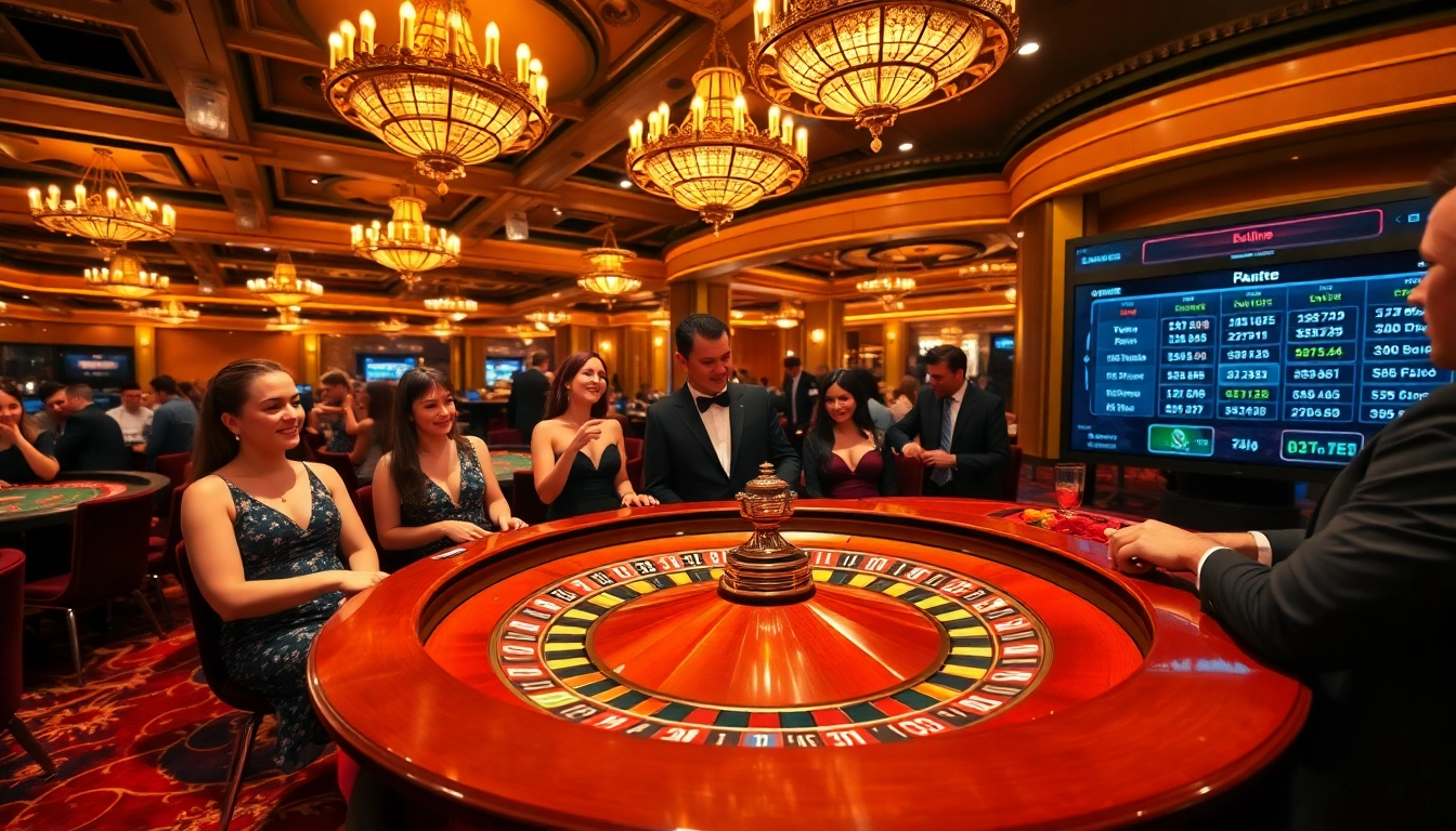 Découvrez l'excitation du casino en ligne avec une action de roulette vibrante et des interfaces de paris élégantes.