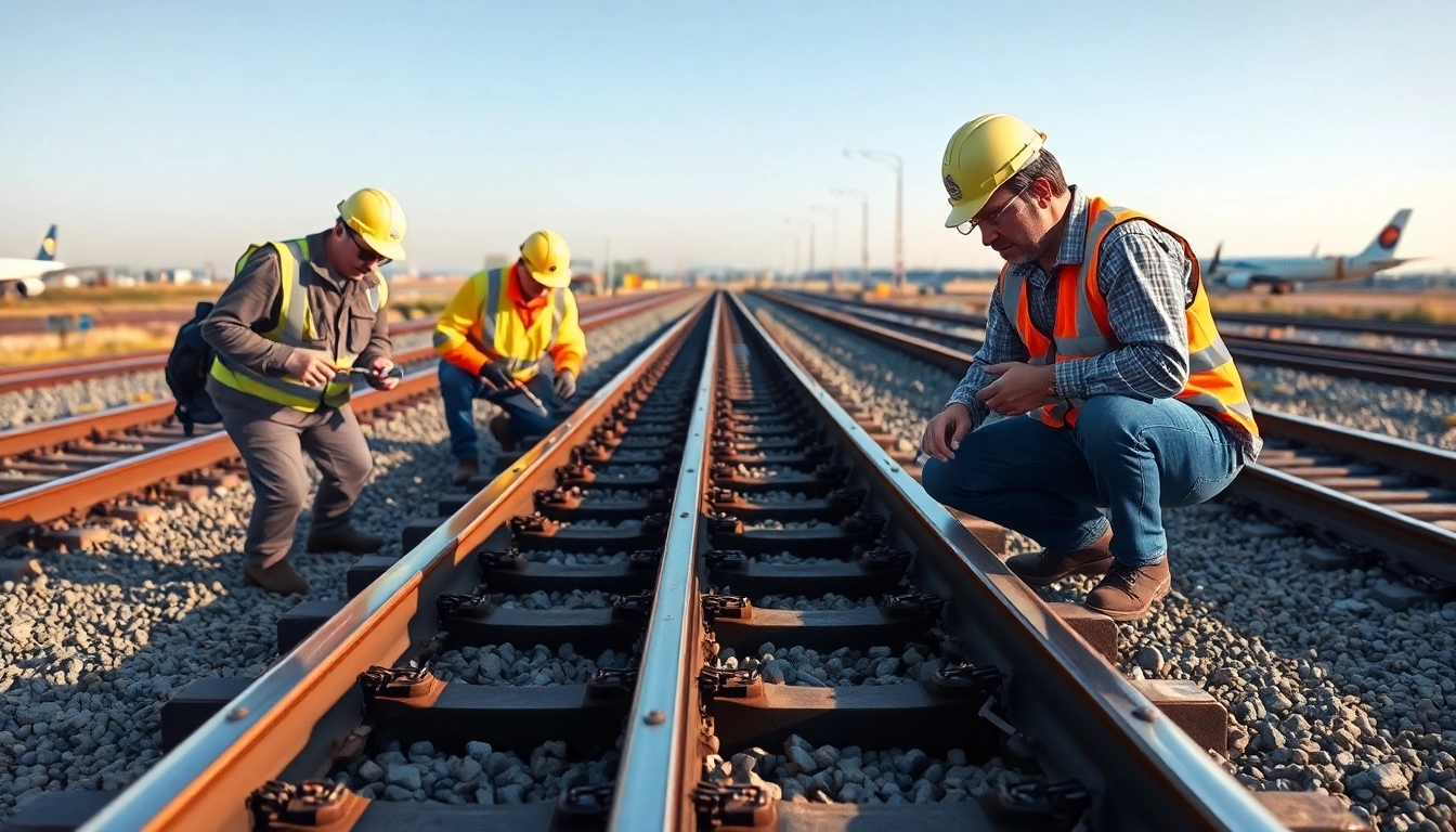 Track Inspectors Near Me inspecting railway tracks ensuring safety and compliance.