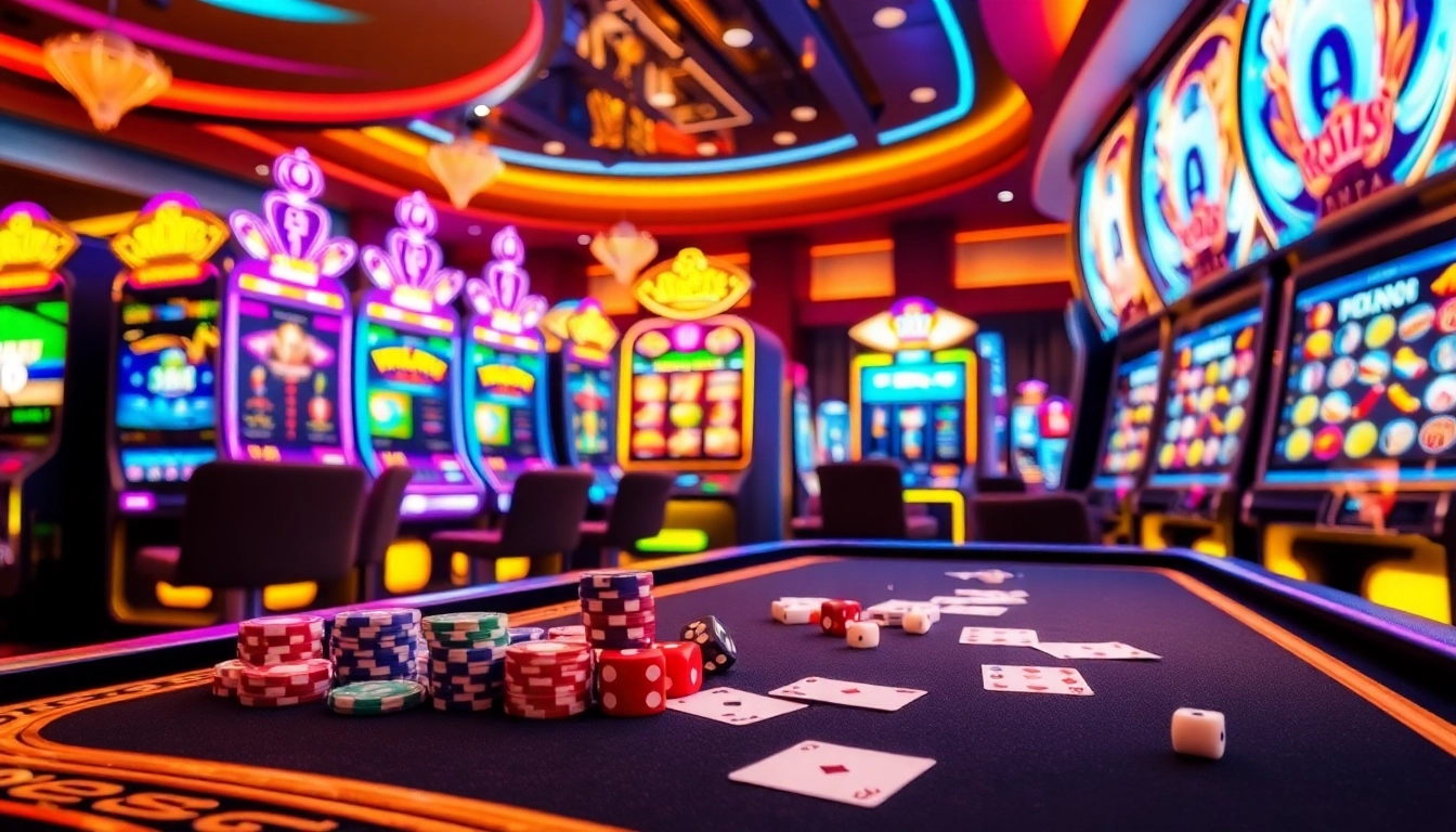 Experience the thrilling slot demo scatter hitam with vibrant machines and casino ambiance.