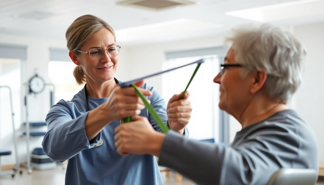Helping elderly patients with senior physiotherapy edmonton strategies in a professional clinic.