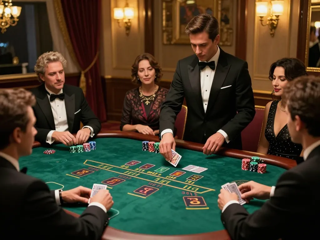 Players engaging in high-stakes blackjack at TG88 with a professional dealer.