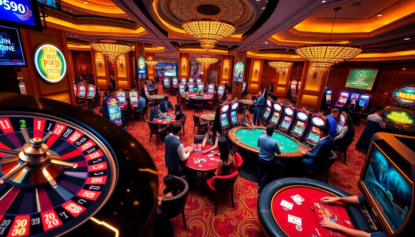 Experience the excitement of gambling at nhà cái PS99 with vibrant casino games and engaging players.