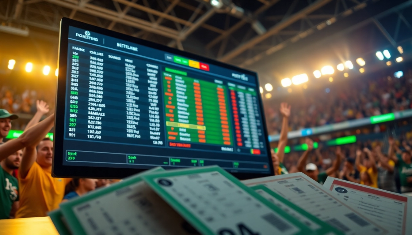 Explore online sportsbooks Georgia with a vibrant sports betting interface showcasing excitement and engagement.