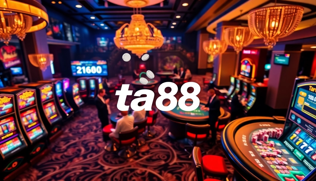 Experience thrilling gameplay at ta88 with vibrant slot machines and engaging casino tables.
