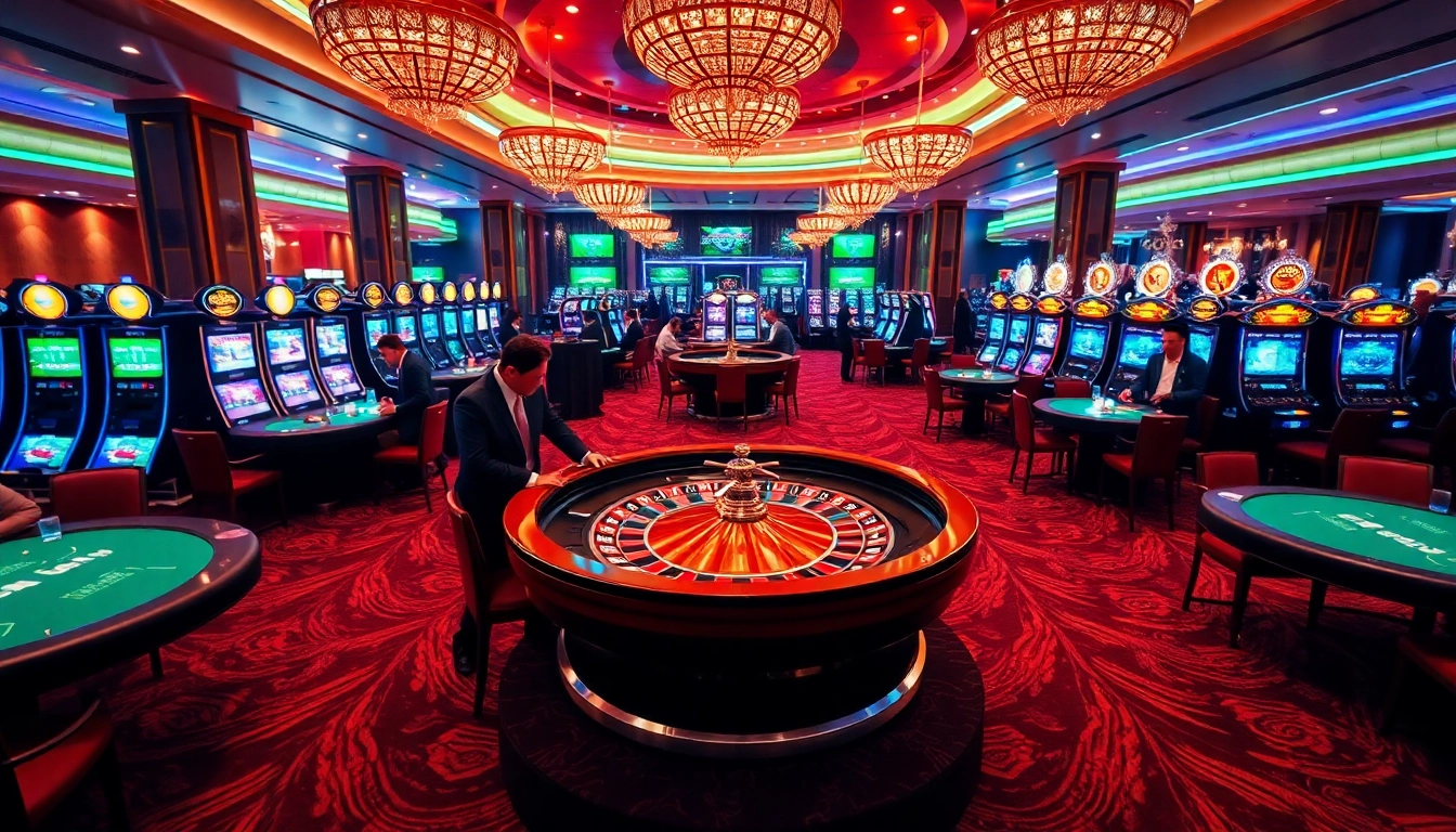 Engaging in a thrilling game of roulette at nk88 casino, showcasing luxurious ambiance and excitement.