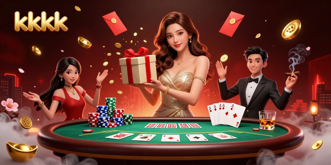 Experience thrilling gaming at kkkk with our stunning festive casino illustration.