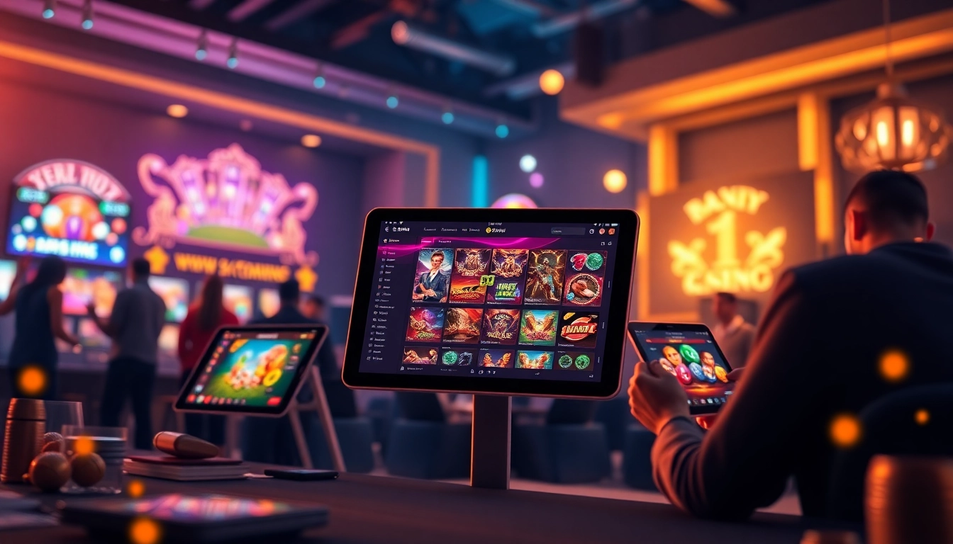 Exciting gameplay on 69 VN casino platform showcasing modern digital interfaces and vibrant gaming options.