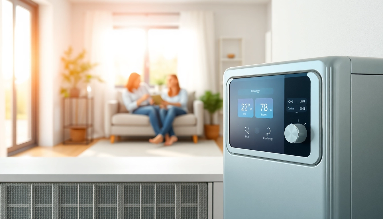 Energy-efficient HVAC systems displayed in a modern home, enhancing comfort and style.