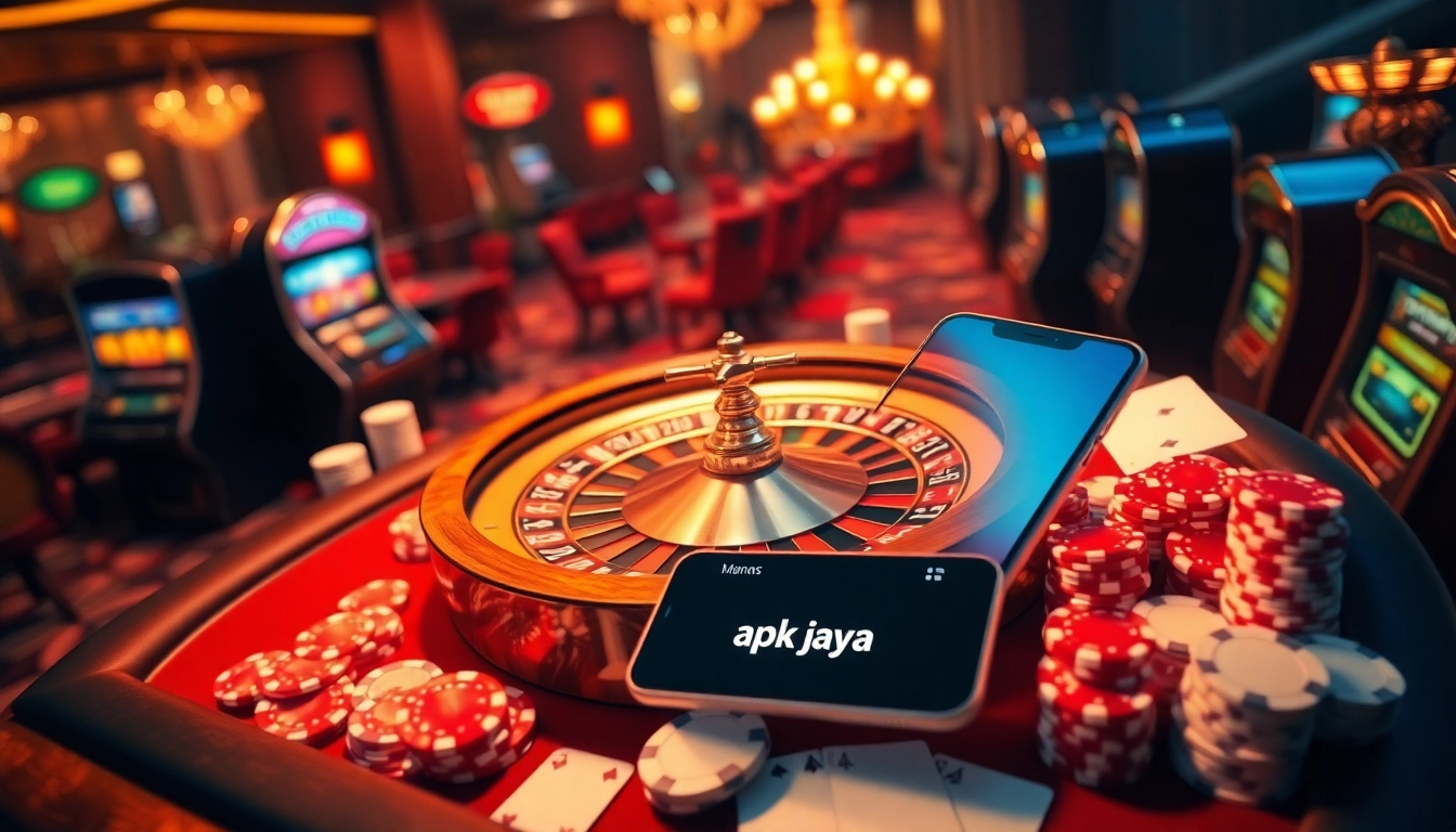 Experience the excitement of apk jaya with captivating casino gameplay featuring roulette, cards, and slots.