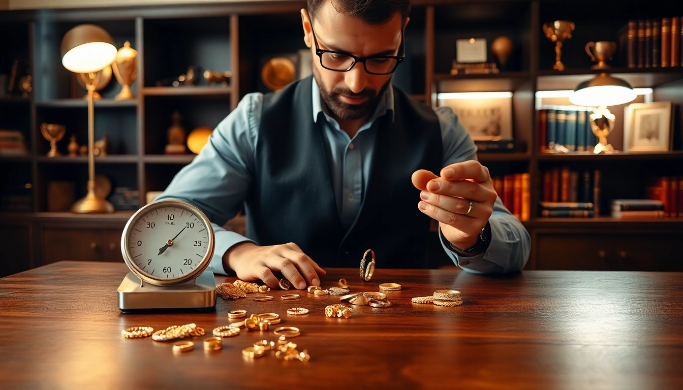 Vendita compro oro a distanza con esperto gioielliere nel suo ufficio elegante