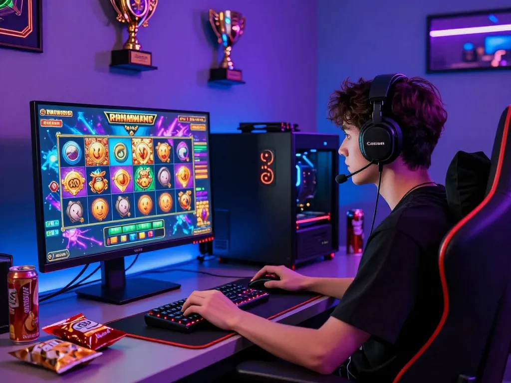 Immersive gaming experience with autowin88 on a vibrant digital platform, showcasing slot game excitement.
