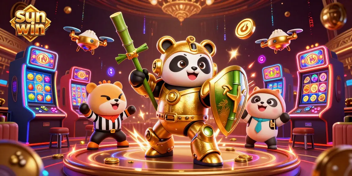 Win big at sun win with thrilling slot games and dynamic 3D visuals in a captivating casino setting.