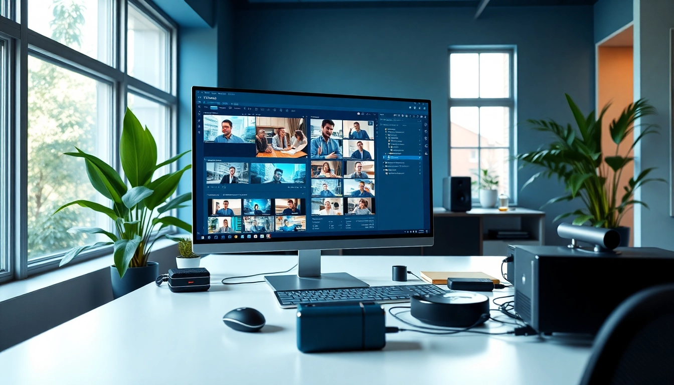 Video to prompt analysis software showcased in a modern workspace, with vibrant colors and natural light.
