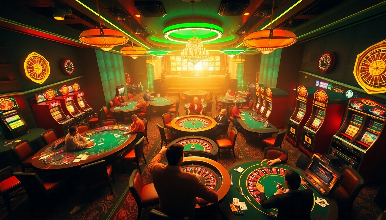 Engage with sex games ai in a luxurious casino setting featuring lively poker tables and roulette.