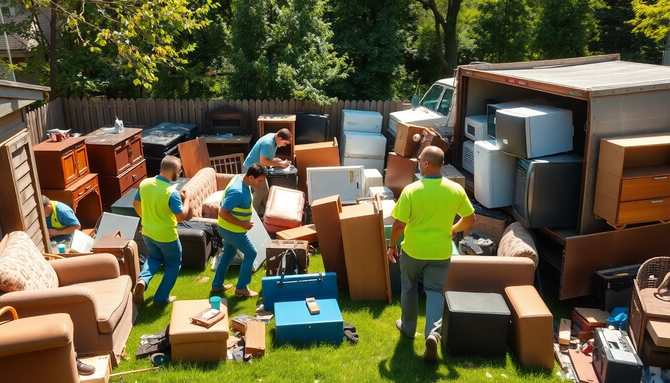 Efficient junk removal services in Paramus, NJ with professionals clearing unwanted furniture and debris.