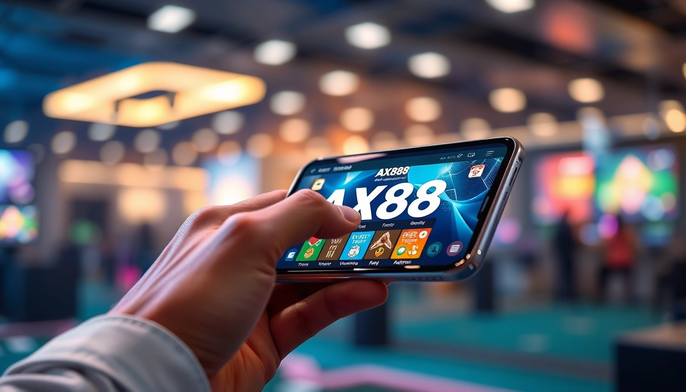 Khám phá trải nghiệm AX88 APK qua giao diện điện thoại thông minh thân thiện với người dùng trong một môi trường chơi game đầy kích thích.