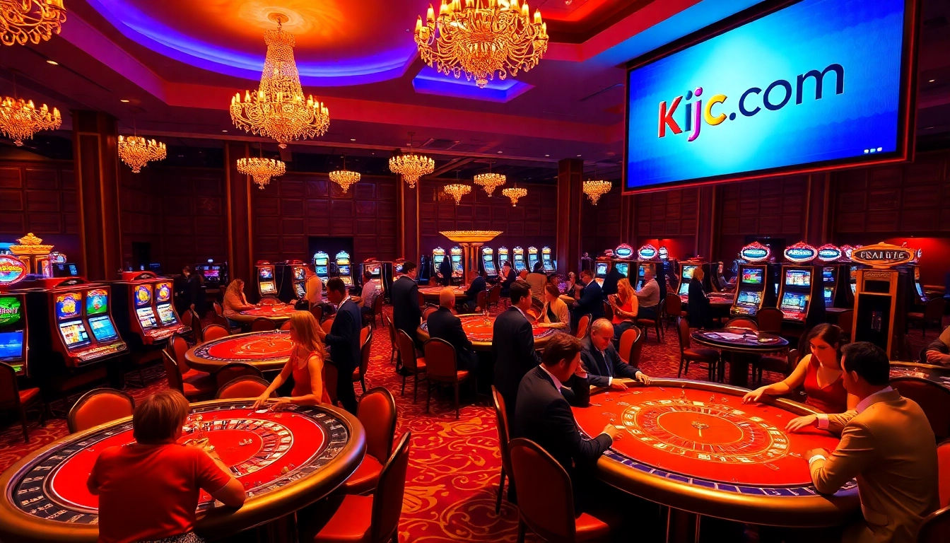 Kjc.com offers an upscale casino experience with thrilling poker and roulette games.