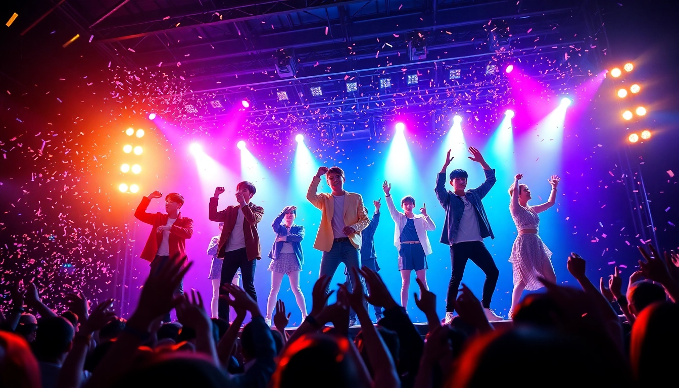 BTS members perform energetically on stage, showcasing vibrant bts news updates.
