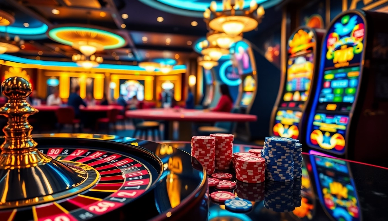 Kết quả xổ số hôm nay: Players celebrating wins at a high-stakes casino table with colorful chips.