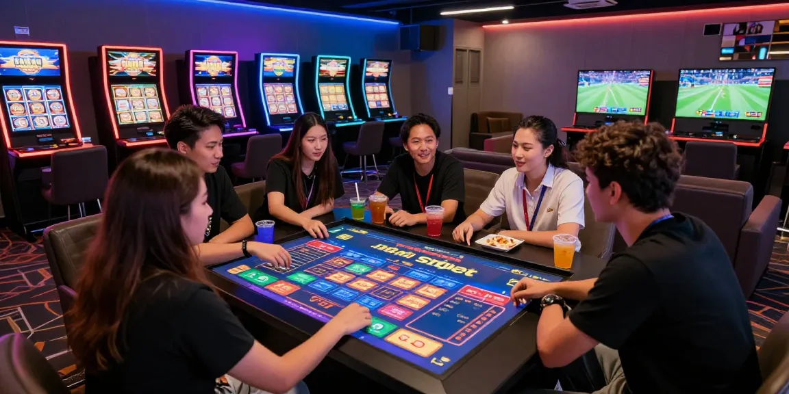 Exciting online gambling atmosphere featuring nhà cái shbet interface with friends betting.