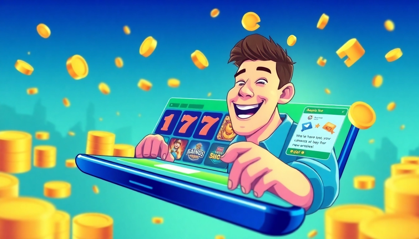 Explore the exciting world of aman788 with an engaging online slot platform illustration.