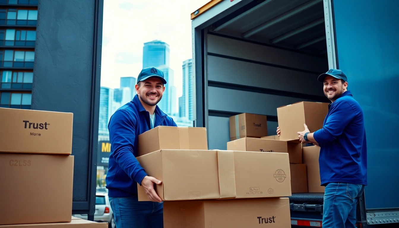 Best movers in Vancouver assisting with packing and loading in a vibrant urban environment.