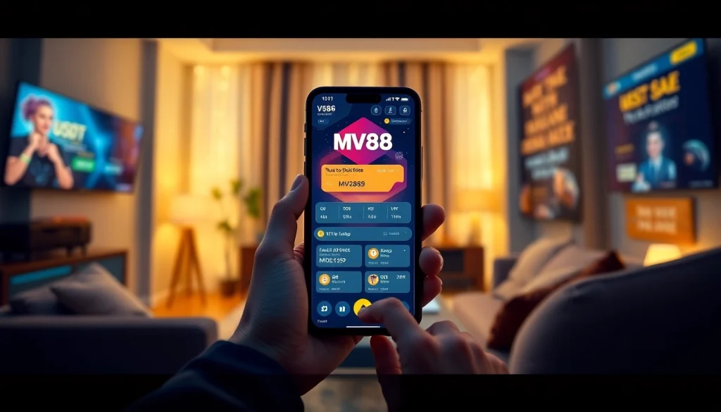 Engaging user experience with the MV88 app for safe USDT gambling.