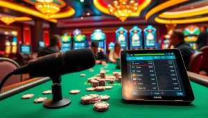 Engaging casino scene with MV88 microphone and players at a high-stakes poker table.