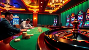 Experience the thrill of nohu90 com casino games with vibrant tables and exciting player action.