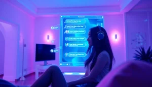 Engaging virtual sex chat AI interface showcasing an interactive chatbot experience.