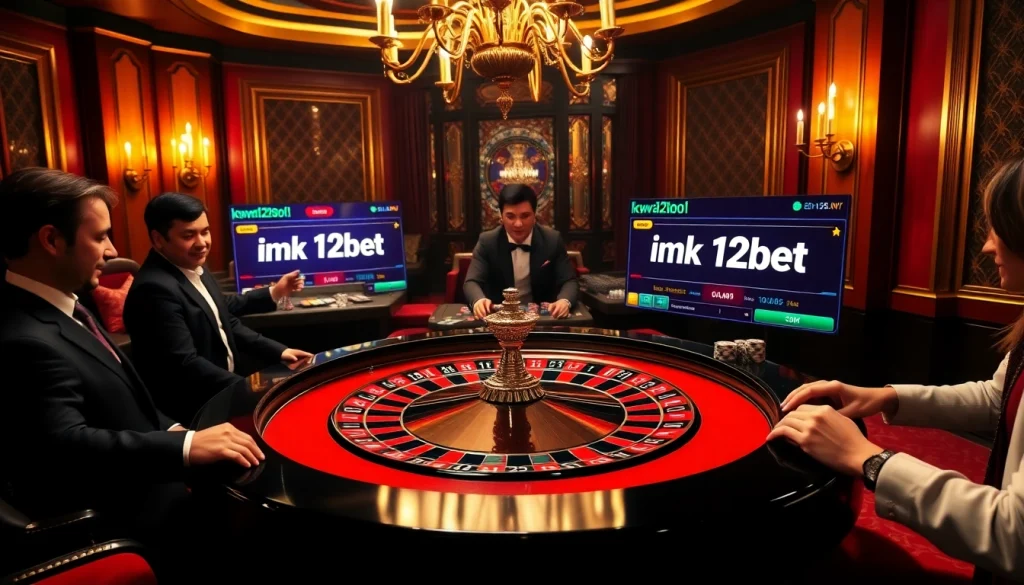 Experience the rush of betting with ink vao 12bet at a vibrant casino table showcasing excitement.
