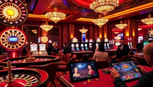 Players enjoying an exciting game of slots and roulette at onicplay casino.