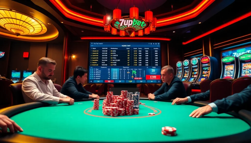 Experience thrilling online wagering at 7upbet with engaging casino tables and betting interfaces.