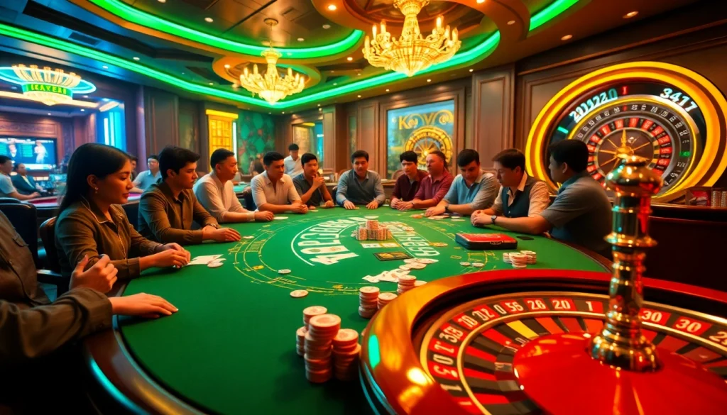 Experience the thrill of poker gameplay with vn168 excitement at the casino.