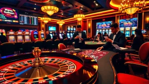 Experience high-stakes action at https://xoixoai.com/ with vibrant casino scenes featuring roulette and poker.